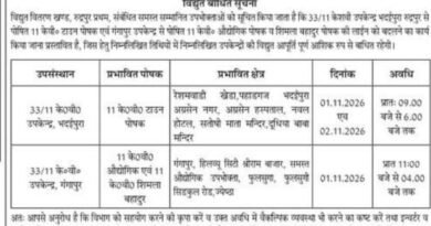 रुद्रपुर में रविवार को बिजली आपूर्ति रहेगी बाधित, यूपीसीएल ने जारी की सूचना